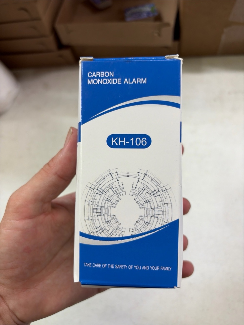 KH-106 Carbon Monoxide Alarm - Blue/White